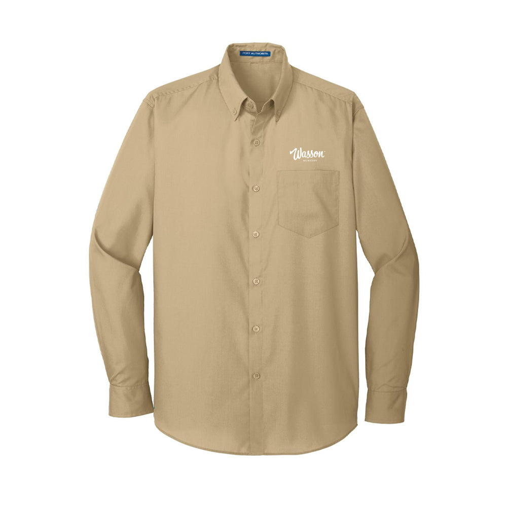 Port Authority Long Sleeve Carefree Poplin Shirt